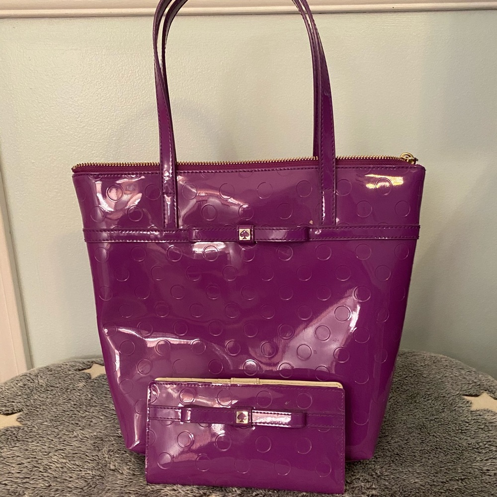 Kate Spade Baja Rose Purse and Wallet Set